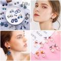 1803 Pcs Stud Earring Making Kit with Earring Base for Clay, Pearls