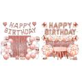 Rose Gold Decoration, Birthday Decoration, Happy Birthday Balloon