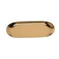 Storage Gold Oval Dotted Fruit Small Items Jewelry Display Tray
