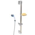 Stainless Steel Shower Lift Rod Simple Adjustable Stand 60cm Long