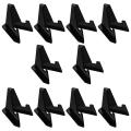 10 Pcs Object Placement Support for Display Cabinet 55x42mm,black