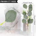 40 Pieces Artificial Eucalyptus Leaves Greenery Stems Branches