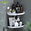 Ecoco Bathroom Storage Shelf Basket Shelf for Shelving Kitchen-grey