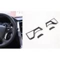 For Mitsubishi 4pc Carbon Fiber Abs Car Interior Steering Wheel Cover