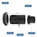 Telescope Camera 1.25inch T-ring Mount Adapter + Tube for Canon Eos