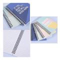 4 Pcs Coil Notebook A5 Spiral Notebooks 80 Sheets (160 Pages) Lined