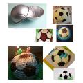 1 Pcs 3d Half Round Ball Shaped Football Cake Mold 8 Inch