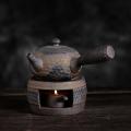 Japanese Coarse Pottery Handmade Teapot Warmer Ceramic Retro C