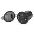 Dual Usb Charger Socket Adapter for 12/24v Car Motorcycle Boat B