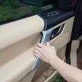 Car Inner Door Armrest Panel Handle Pull Trim (silver)