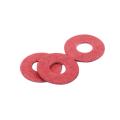 200 Pcs 3x8x0.7mm Insulated Fiber Insulating Washers Spacers Red