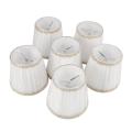 Chandelier Shades,only for Candle Bulbs,set Of 6, White