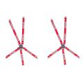 2pcs Simulated Driver Seat Belt for 1/10 Rc Crawler Car Scx10 ,red