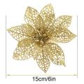 20 Pieces Glitter Christmas Tree Ornaments for Festival Decor,gold
