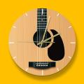 Acoustic Guitar Decorative Wall Clock Music Minimalist Home Decor