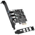 Pci-e to Usb 3.0 Type C +3 Type A Expansion Card - Interface Usb