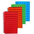 A5 Notebook Its Finger Bubble Silicone Cover for Kids (red)