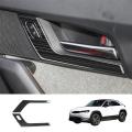 Black Car Inner Door Handle Trim Pull Grab Panel Handle Cover Rhd