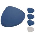 Placemats Leather and Coasters, Washable Placemats (light Gray Blue)