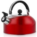 Home Whistling Kettle for Gas Stove 3l Stainless Steel Bottle(red)