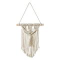 Mini Macrame Boho Wall Hanging Decor, Geometric Woven Tapestry