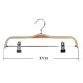 10 Pack Wooden Trousers/skirt Hangers with Coat Clothes Hangers