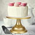 8 Inch Cake Stand with Base, Gold Cake Stand for Afternoon Tea