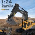 Rc Excavator Bulldozer Toy 1:24 Truck Crane Electric Vehicle Gift