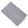 Silicone Dish Drying Mat Flume Folding Draining Mat,rectangle Gray