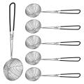Hot Pot Strainer Scoops Mesh Asian Strainer Ladle with Handle(6pc)
