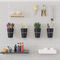 7 Sets Pegboard Hooks with Pegboard Cups Ring Style Pegboard Black