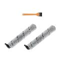 3pcs Main Roller Brush for Deerma Vx100 Cordless Scrubber Cleaner