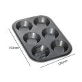 Non-stick Round Cupcake Mold Pan Muffin Tray Carbon Steel(xs)