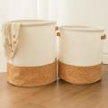Foldable Storage Basket Laundry Baskets Sundries Bucket for Home-b