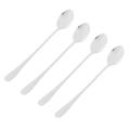 Set Of 8 Stainless Steel Coffee Spoons Super Long Round Head