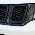 7pcs Car Front Grille Frame for 2017-2020 Jeep Compass (matte Black)