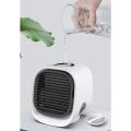 Air Cooler Desktop Air Conditioner with Night Light Mini Fan White