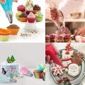 122pcs Tipless Piping Bags - 100pcs Disposable Pastry Bag for Cookies