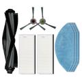 Main Side Brush Hepa Filter Mop Cloths Rag for Ecovacs Deebot Ozmo
