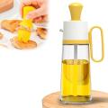 Glass Oil Bottle with Silicone Brush, for Kitchen Cooking, Baking A