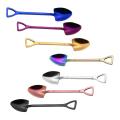 Gold Stainless Steel 304 Small Shovel Spoon Gold-plated Tableware