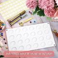 Wax Sealing Silicone Mat Set with 100 Sticky Dots for Wax Seal Stamp