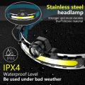 Rechargeable Wide Beam Head Light Lamp for Camping Running 2pcs