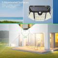310 Led Solar Powered Outdoor Wall Light Ip65 Waterproof for Garden