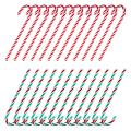 48pcs Plastic Fake Candy Canes for Christmas Tree Hanging Decorations