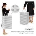 75l Large Laundry Basket Foldable Toys Storage Bag with Handle -gray