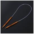18 Pairs 80cm Circular Carbonized Bamboo Knitting Kits Needles Set