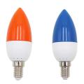 E14 Led Color Candle Tip Bulb, Color Candle Light,blue