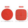 Reusable Air Fryer Silicone Liners 8 Inch Round 7.5 Inch Square