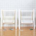 1/12 Scale Miniature Dollhouse Porch Swing for Garden Toys Ivory